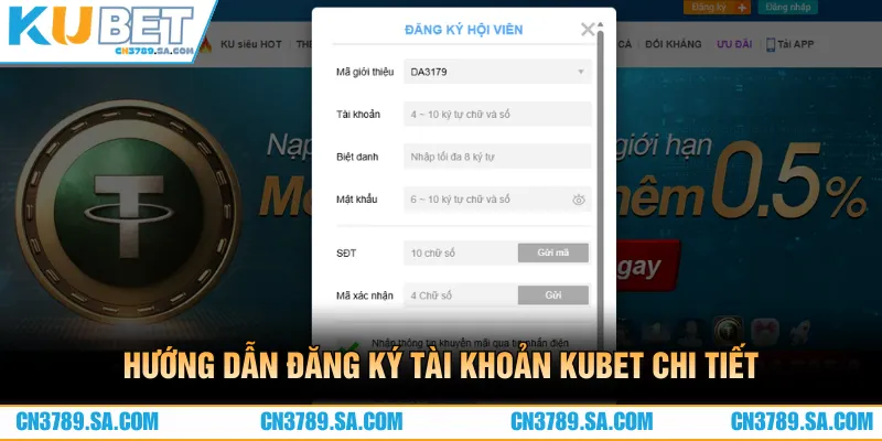 Hướng dẫn đăng ký tài khoản CN3789 chi tiết từ A - Z